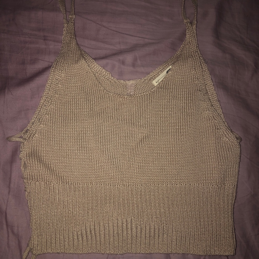 Tie-side Knit Top